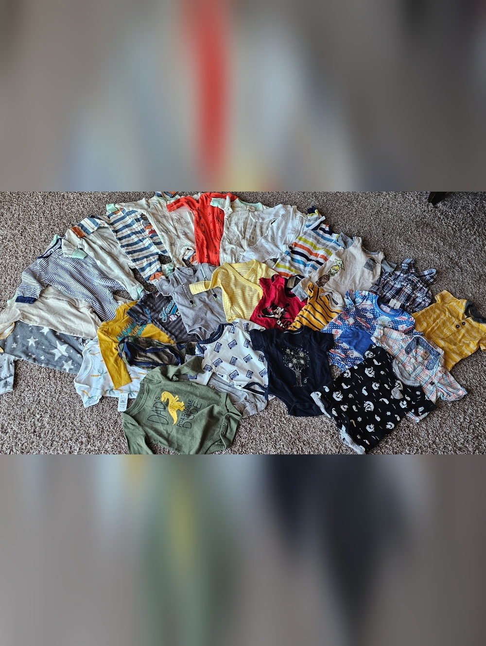 Mixed Baby Onesie Lot - Multicolor Cute Prints